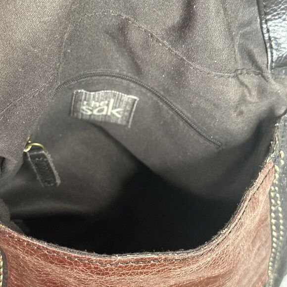 The Sak Deena Leather Crossbody Bag Brown ad - Picture 13 of 16